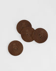SC Bottle Stamped Leather Coaster Handcrafted by Clayton & Crume