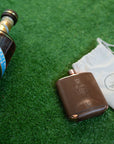 SC Bottle Stamped Whiskey Leatherworks Flask