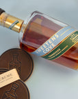 SC Bottle Stamped Leather Coaster Handcrafted by Clayton & Crume
